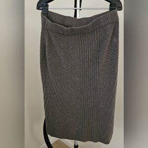 Simply Vera Vera Wang Gray Midi Skirt